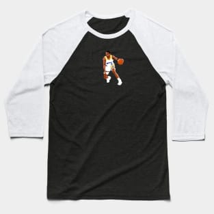 Tim Hardaway Warriors Pixel Dribble Baseball T-Shirt